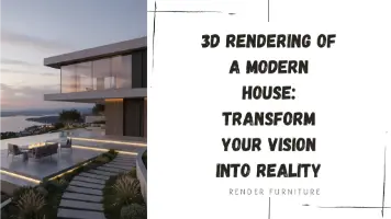 3d rendering of a modern house