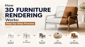 How 3D Furniture Rendering Works: Step-by-Step Process