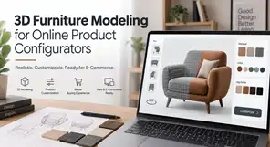 3D Furniture Modeling for Online Product Configurators